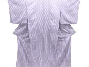 麻の葉模様単衣小紋着物